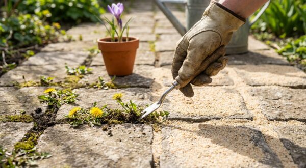 Ne perdez plus vos week-ends à gratter : ce rituel de fin mars verrouille vos joints sans désherbant jusqu&rsquo;à l&rsquo;hiver