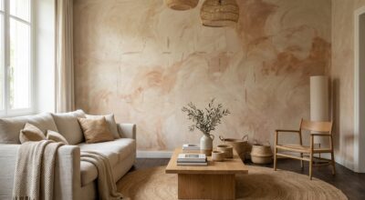 On l’a trop vu : si votre salon a encore un papier peint panoramique, cette finition murale authentique va tout changer