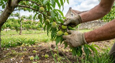 Pêcher couvert de fleurs : ce tri de printemps quasi cruel évite les branches cassées et garantit de grosses pêches