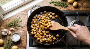 Pommes de terre sautées toujours molles ? Ce geste de cuistot avant la poêle les rend enfin croustillantes