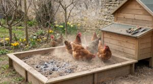 Printemps : ce simple carré de sable éloigne jusqu&rsquo;à 90 % des parasites et évite le calvaire à vos poules