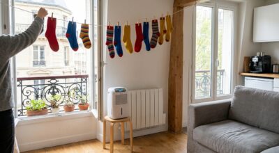 Si vos chaussettes mettent 2 jours à sécher, cette méthode sans étendoir change tout chez vous cet hiver