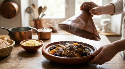 Tajine sucré-salé : ce geste de cuisson oublié qui change tout pour une viande fondante et des fruits confits
