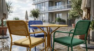 Terrasse : ce salon star qui s&rsquo;émiette, et la matière colorée que les pros conseillent pour ne plus se faire avoir