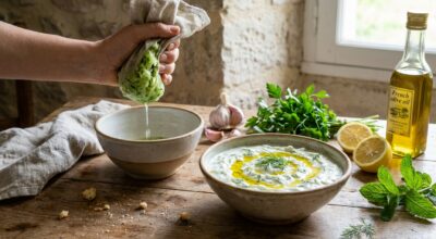 Tzatziki maison : cette astuce sur le concombre que presque personne n’utilise change tout au goût et à la texture