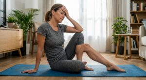 Vertiges après stretching au sol : ce geste de 10 secondes avant de vous relever évite le voile noir et la chute