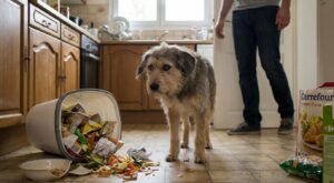 Votre chien s’acharne sur la poubelle : cette façon de réagir, très courante, empire le problème chez lui