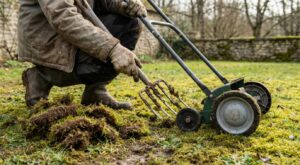 Votre pelouse fait « effet éponge » après l’hiver ? Ce geste tout simple des paysagistes à faire en mars