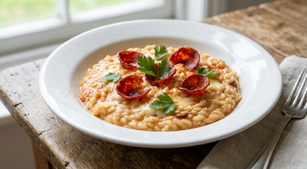 Votre risotto au chorizo est toujours compact ? Ce réflexe de fin de cuisson change radicalement la texture
