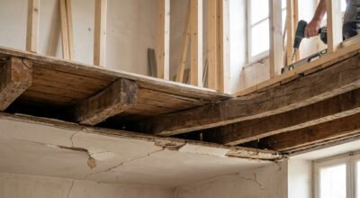 Vous montez une cloison sur plancher bois ? Cette vérification oubliée peut faire céder tout l’étage