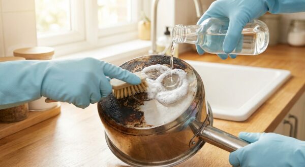 Vous pensez vos casseroles foutues : cette astuce moussante efface le noir sous le fond en quelques minutes