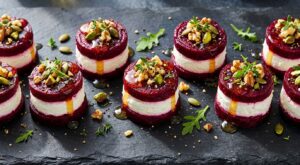 Apéro : ces bouchées à la betterave en 3 étages sans cuisson bluffent tout le monde, mais gare à ce détail