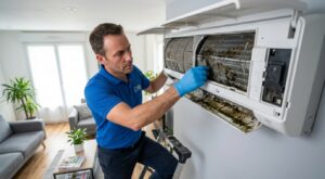 Avant de rallumer votre climatiseur éteint depuis l’automne, ce que voient les techniciens va vous écœurer