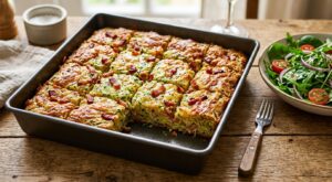 Ce brownie salé courgette-lardons, moelleux comme un gâteau, change le dîner à condition d’éviter ce geste qui le ruine