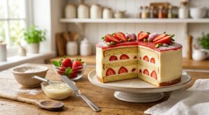 Ce gâteau aux fraises que tout le monde rate : la méthode en 3 gestes pour enfin le réussir sans matériel spécial