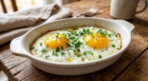 Ce geste oublié pour cuire vos œufs au plat change tout : blanc soyeux, jaune coulant, sans passer par la poêle