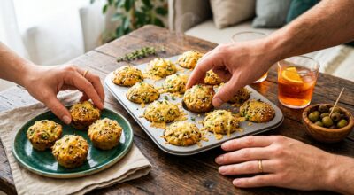 Ce moule oublié a sauvé mes apéros : ces mini muffins épinards-feta ultra moelleux disparaissent en 5 minutes