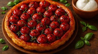 Cette tarte tatin de tomates cerises fait un carton : ces 4 gestes évitent la pâte détrempée et le caramel raté