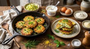 Courgettes râpées : ce fromage crémeux à 2 € évite les galettes molles et les transforme en croûtes dorées en 20 minutes