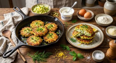 Courgettes râpées : ce fromage crémeux à 2 € évite les galettes molles et les transforme en croûtes dorées en 20 minutes