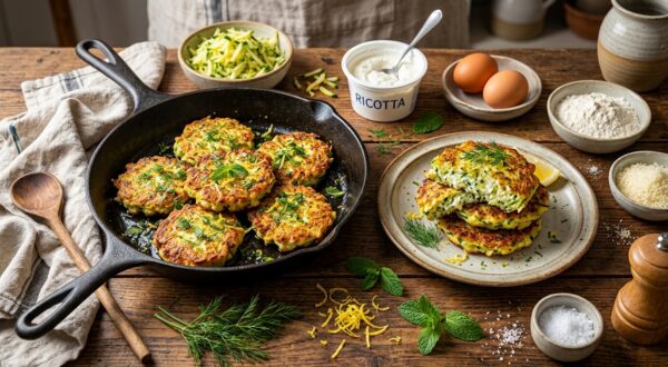 Courgettes râpées : ce fromage crémeux à 2 € évite les galettes molles et les transforme en croûtes dorées en 20 minutes
