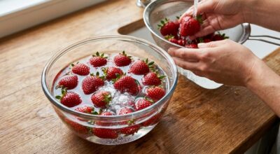 Fraises : ce geste au robinet laisse 70 % des pesticides et PFAS sur la peau, voici la méthode simple qui change tout