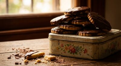 « J’ai croqué, j’avais 8 ans » : ce biscuit sablé au chocolat se fait avec 4 basiques du placard, arrêtez de l’acheter