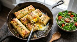 « J’ai enroulé mes poireaux dans ça » : ce roulé croustillant à la poêle a fait disparaître le gratin chez nous