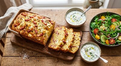 J’ai gardé le pot de yaourt comme doseur : ce cake salé express remplace le dîner toute la semaine