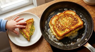 Ma fille déteste les légumes : ce croque doré à la poêle avec ce légume vert râpé la fait toujours en redemander