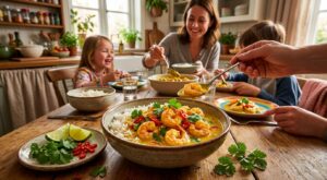 Mes enfants ont délaissé les pâtes pour ces crevettes express au lait de coco : en 15 minutes, à table tout change