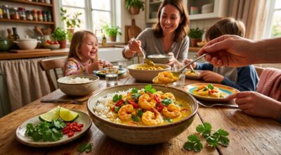 Mes enfants ont délaissé les pâtes pour ces crevettes express au lait de coco : en 15 minutes, à table tout change