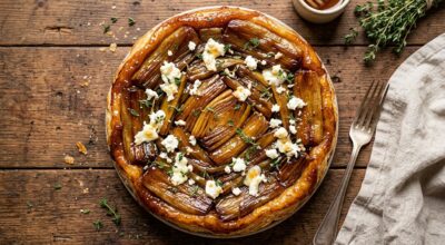Mon mari a cru que c’était un dessert : cette tarte tatin salée aux poireaux cache un filet sucré qui change tout