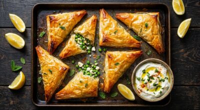 Petits pois, feta et cette herbe : la brick d’apéro de printemps ultra croustillante que tout le monde réclame