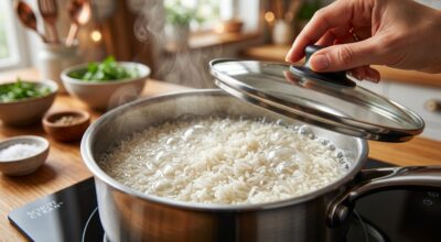 Riz qui colle : cette erreur avec le couvercle que vous faites sans le savoir, ce cuisinier m’a appris le bon moment