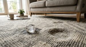 Tapis taché ou marqué par les meubles : arrêtez de frotter, ce truc du congélateur fait tout disparaître la nuit
