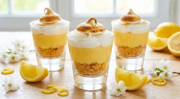 Tarte au citron : fini les fonds détrempés, ce dessert printanier en 3 étages dans un simple verre change tout