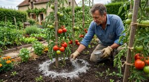 Tomates qui végètent au potager : cet ingrédient oublié à mettre au pied dès ce soir a doublé ma récolte en un mois