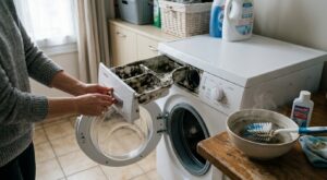 Traces noires et odeur de moisi : ce recoin du lave-linge que vous ne nettoyez jamais ruine votre linge à chaque lavage