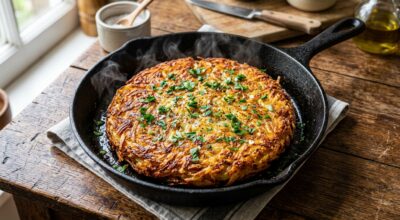 Trois ingrédients et 10 minutes : cette galette de pommes de terre crousti-fondante cartonne, si vous évitez ce piège