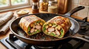 Voici le dîner complet en 8 minutes dans une simple tortilla à la poêle dont personne ne croit qu’il soit prêt si vite