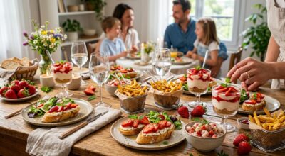 Voici le menu complet à la fraise à moins de 30 € pour 4 qui cache un plat salé bluffant et économique