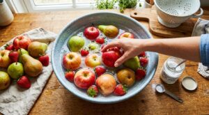 Vous trempez encore vos fruits dans le vinaigre ? Cette méthode méconnue retire jusqu&rsquo;à 96 % des pesticides