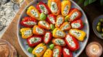 Apéro : ces mini poivrons farcis sans cuisson ont rendu mes invités muets en 1 bouchée, grâce à une astuce