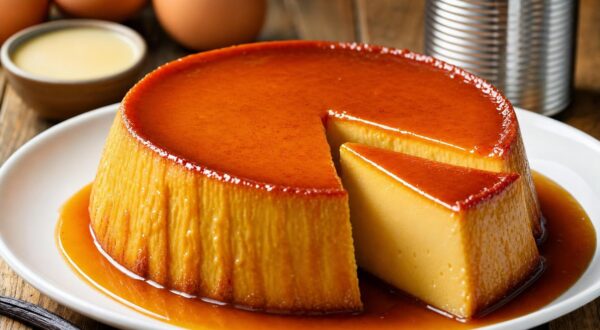 Besoin d’un dessert de dernière minute ? Ce flan crémeux se fait avec **cette simple conserve** du placard
