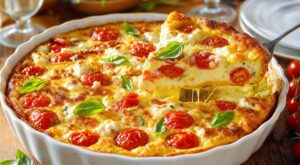 Ce clafoutis aux tomates cerises rend fous mes invités : ce geste avec le fromage le fait littéralement fondre