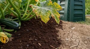 Ce déchet de cuisine que vous mettez au pied des courgettes les tue à petit feu, ne faites plus ça