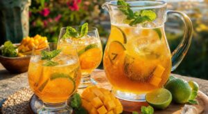 Ce thé glacé pétillant à la mangue sans alcool prêt en 10 min va détrôner vos cocktails à l’apéro