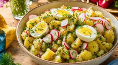 Cette salade de pommes de terre sans mayonnaise fait l’unanimité grâce à ce geste à la cuisson que tout le monde zappe