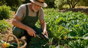 Courgettes : mes pieds s’arrêtaient à 3 fruits, ce geste d’un vieux jardinier sicilien a triplé ma récolte